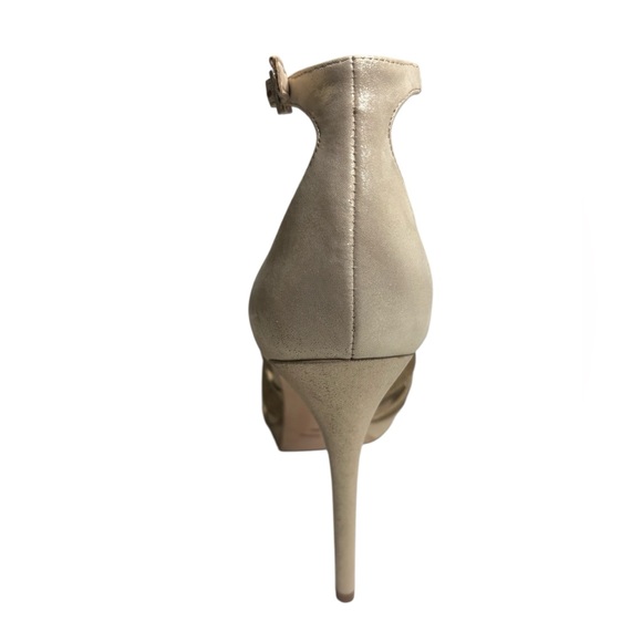 Vince Camuto Grimes Rhinestone Heel Sandals Gold Glazed Size 10 New in Box - Picture 4 of 9